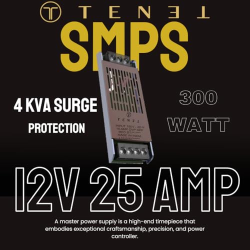 Image of TENET SMPS 12V 300W 25A Power Supply - IP-54 Ideal for LED Signage, Strip Lights, Decorative Lighting, CCTV Surveillance, Industrial Automation, and More