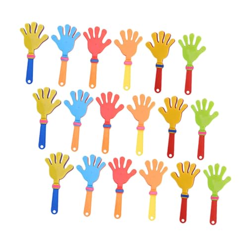 VILLFUL 24 piezas Unidades de Manos Aplaudidoras de Plástico Coloridas Generadoras de Ruido Portátiles para Animar Eventos Deportivos Fiestas y Celebraciones con Sonido y Diseño Duradero