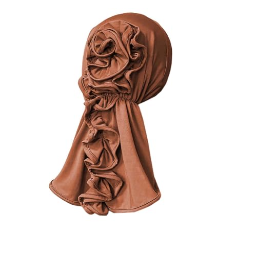 Chemo Turbans for Women Head Scarf Headwraps Silky Soft Cancer Hats Beanie Coverings Scarves Coffee