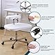 MallCreaty Ergonomischer kniestuhl für Büro oder Zuhause, höhenverstellbarer Schreibtischstuhl aus Leder für Computerarbeiter, Yoga-Enthusiasten, Meditationsfanatiker (weiß)