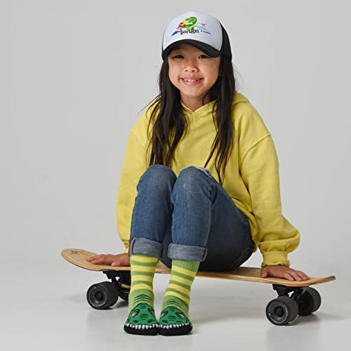 Jp Doodles T-Rex Dinosaur Boys Toddler Baseball Hat -Baby Hats -Kids Trucker Hat- Toddler Snapback Hats -Infant Summer Hat (Kiddo 2-5 Yrs, Black) #TOP5