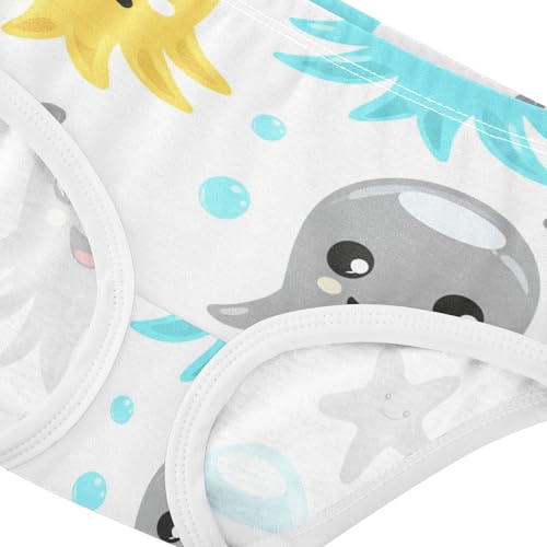 Cute Octopuses Starfish White Girls Underwear Toddler 2t Cotton Cute Panties Girl Pattern Briefs Girls Undies4