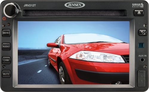 Jensen JRV212T Touch Panel Mobile Audio & Observation System w/ 3 Camera Inputs, 4 x 40W Audio Output Power, 2.0 DIN Chassis w/ Fixed Face & Mounting Sleeve, NOAA Weatherband, CD Player