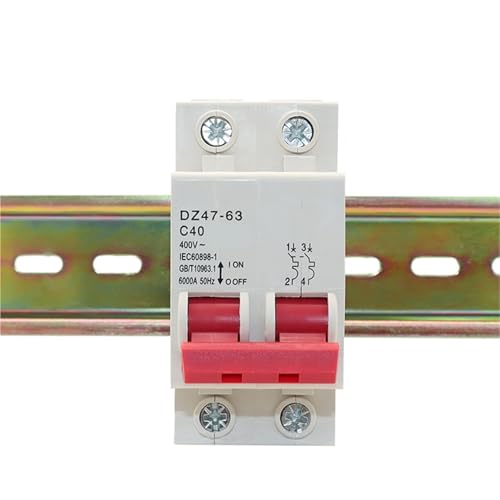 Din Rail Mini Circuit Breaker 1P 2P 3P 4P AC 400V MCB Household Circuit Air Switch DZ47-63 1Pcs(4P,63A)