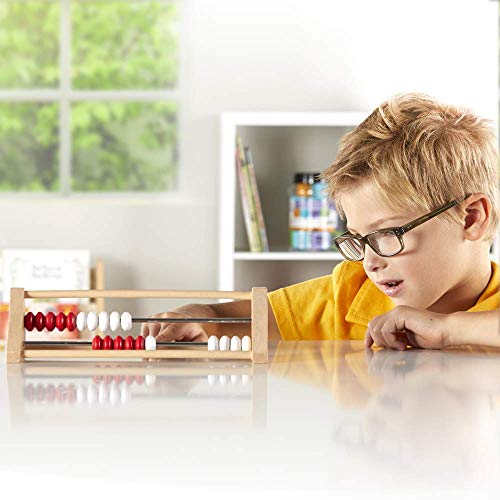 Image of hand2mind 20-Bead Wooden Rekenrek Abacus Classroom Set, Colored Abacus for Kids Math, Wooden Counting Math Manipulatives, Bead Counters for Kids Math, Homeschool Supplies (Set of 26)