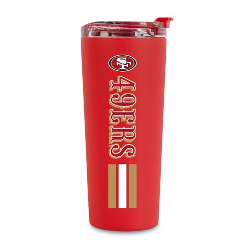 Image of Rico Industries NFL Football 24oz Stainless Steel Tumbler with Lid and Dual Functioning Lid