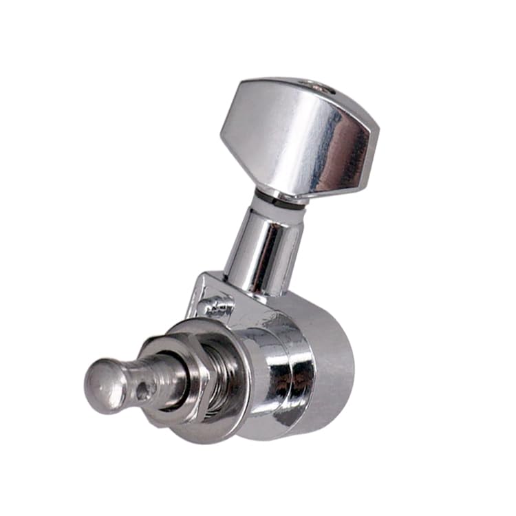 3L3R 2-Pin Guitar Tuners Machine Heads 15:1 Ratio Tuning Pegs Keys?no Screws?for Les Paul SG Style Electric acoustic Guitar (Silver 3L3R)