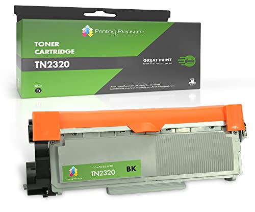 Printing Pleasure TN2320 TN2310 Replacement for Brother TN-2320 TN-2310 Toner Cartridge Compatible with HL-L2300D MFC-L2700DW HL-L2340DW HL-L2365DW DCP-L2520DW 1 Black