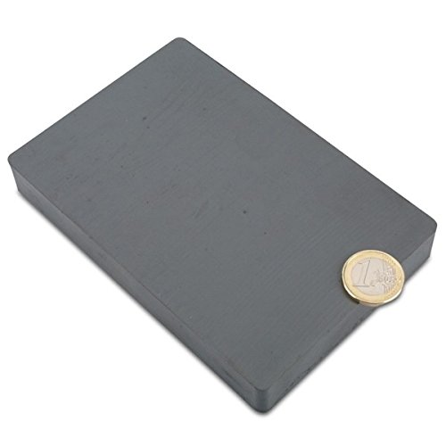 magnet-shop - Imán rectangular (150 x 100 x 20 mm, ferrita Y35, soporta hasta 20 kg)
