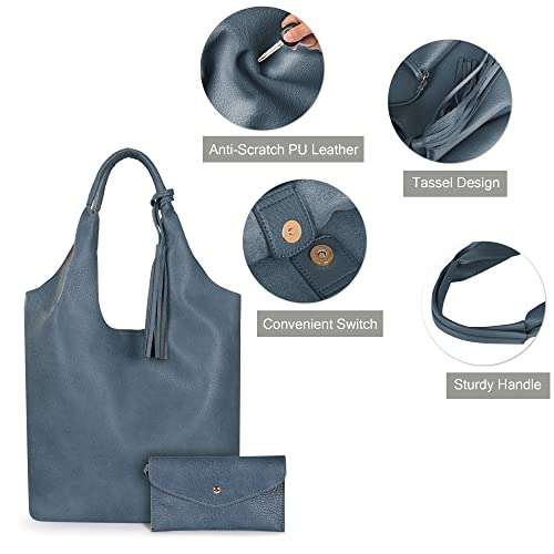 Image of Montana West Slouchy Hobo Bags for Women Soft Designer Shoulder Purses Ladies Top Handle Handbag