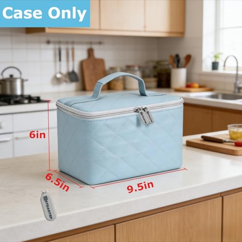 Image of Digital Hand Mixer Carrying Bag for KitchenAid 5 /6 / 7 /9 Ultra Power Speed Hand Mixers, Portable Travel Storage Case Bag with Handle for Kitchen Aid Mixer Accessories (Box Only) (Blue)