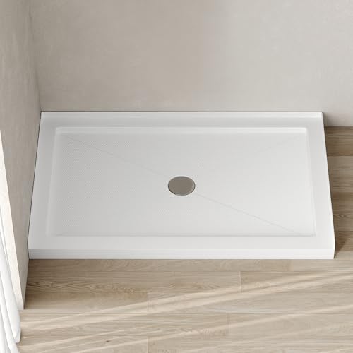 Image of DeerValley 48 inchL X 30 inchW Center Drain Shower Base in White