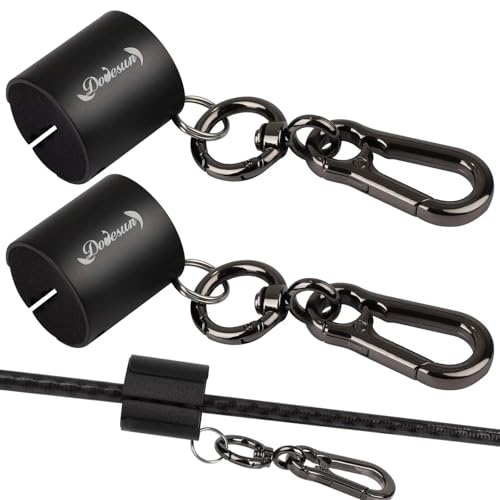 Dovesun Creek Rod Clips Wearable Fishing Rod Holder Clip Fly Fishing Pole Accessories 2PCS Black