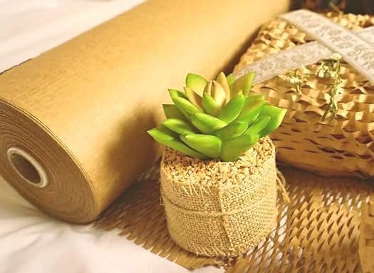 Eco Paper Bubble Roll | 10M x 15" Roll | Ecofriendly Paper bubble wrap | Honeycomb design Paper (Brown) (B0CPFJ76R6) Amazon Price History, Amazon Price Tracker