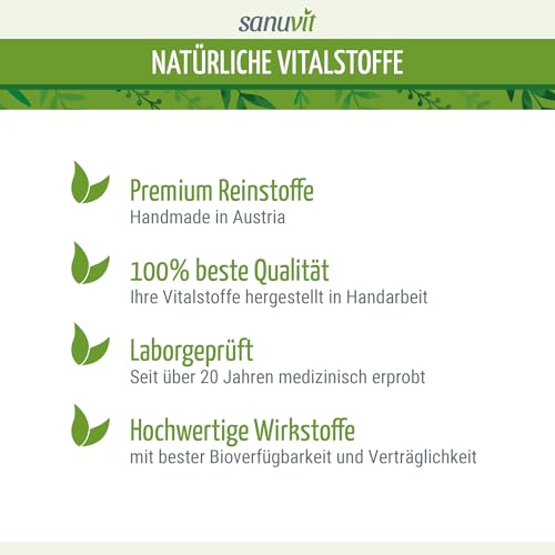 Sanuvit® - Chrysin | 100% Natürliches Chrysin | Hohe Bioverfügbarkeit durch Schwarzpfeffer-Extrakt | 500mg pro Tagesdosis/Kapsel | 90 Kapseln | Direkt vom Hersteller | Qualität aus Österreich