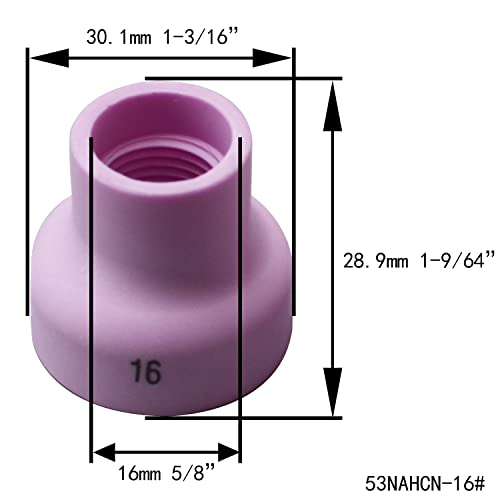 Image of RIVERWELD TIG Gas Lens Collet Bodies 45V 13N Champagne R type 53NACN 14-16# | 45V43 13N22 2C116GS 1 /16 inch, 45V44 13N23 2C332GS 3 /32 inch Ceramic Cups for SR WP 9 20 TIG Welding Torch 33pcs