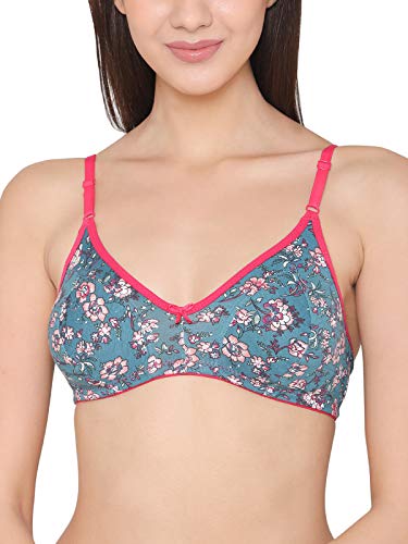 Image of Clovia Women's Cotton Non-Padded Non-Wired Floral Print Bra