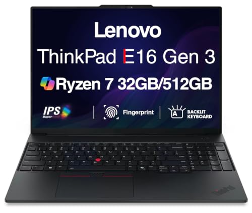 Image of Lenovo ThinkPad E16 Gen 3 Business Laptop 16.0 inch FHD+ Anti-Glare Display