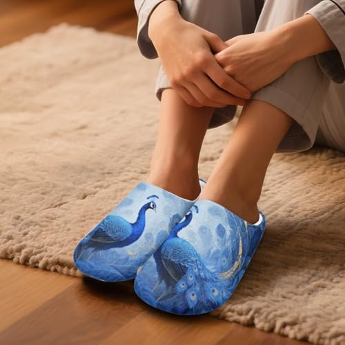 Howilath House Slippers for Women Warm Winter Slippers Plush Bedroom Shoes for Hotel Apartment4