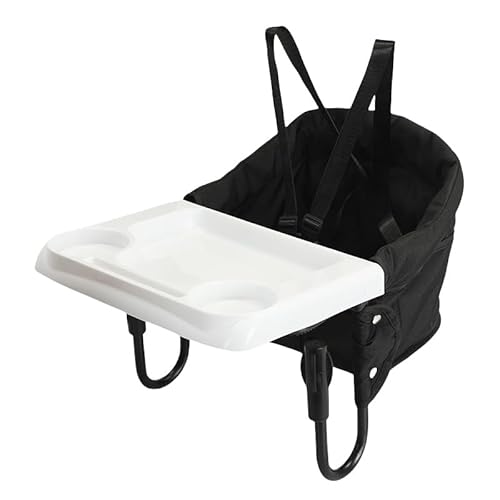 LAJOKING 折りたたみ式ベビーダイニングチェア、ダイニングテーブルチェア、6ヶ月から3歳の赤ちゃんに適しています、洗えるシート、安全ベルト付き、コンパクトなデザイン、持ち運び可能、幼児や小さな子供に適しています、食事時間/離乳食サプリメント、クイック