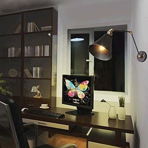 Applique murale Sconce vintage lampe murale réglable liseuse chambre à coucher