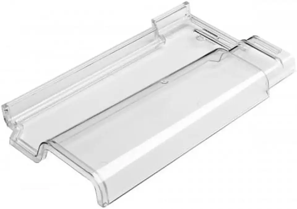 Kit 15 Telhas Transparente De Policarbonato Modelo Romana