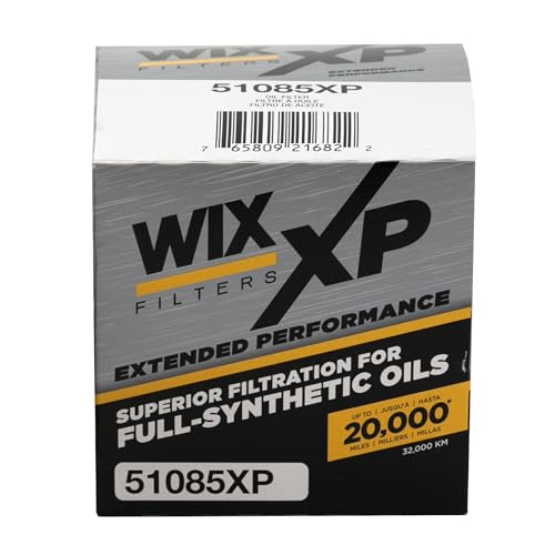 Image of WIX 51085XP WIX XP Oil Filter Replacement, Built for Synthetic Oil - Compatible With Chrysler /Dodge /Jeep Vehicles (91-08), Mitsubishi Eclipse (95-99)