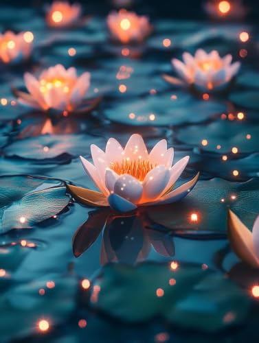 Peinture Diamant Fleur de Lotus pour Sublimer votre Décoration Murale