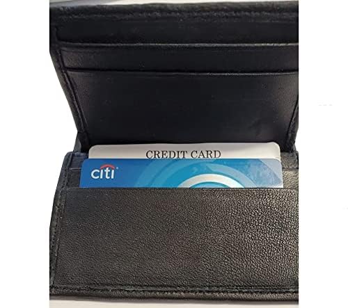 Leather Debit Credit Card Holder with Handcrafted Design and Register (Serenity Prayer)2