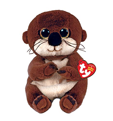 TY Toys Beanie Baby Otter Mitch - 15 CM, Brown (2009307), 20 cm