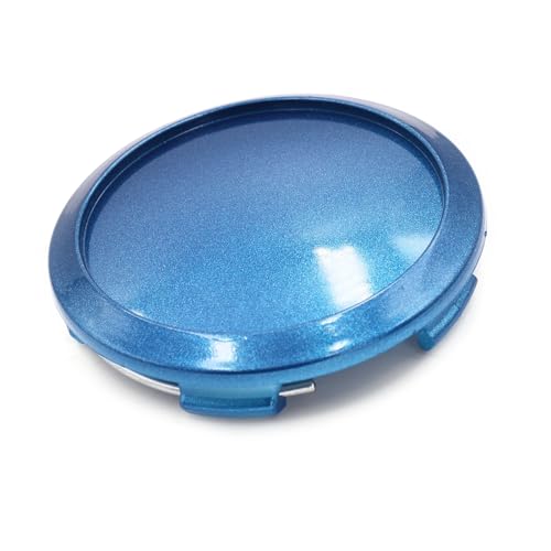 Capuchon jante voiture bleu 64mm protège et habille le moyeu central