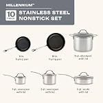 Farberware Millennium Nonstick Cookware Induction Pots and Pans Set - Image 2