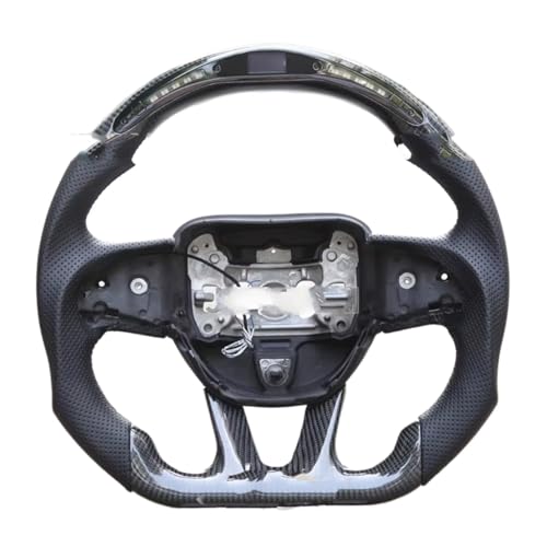 �����ԗp�J�[�{���t�@�C�o�[�X�e�A�����O�z�C�[�� Compatible With Dodge For Challenger 2015 2016 2017 2018 2019 2020 �J�[�{���t�@�C�o�[�X�e�A�����O�z�C�[���ƌ݊����M�����J�[�A�N�Z�T���[(He