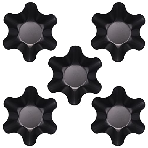 Dovhmoh Non-Stick Fluted Tortilla Shell Pans Taco Salad Bowl Makers, Non-Stick Carbon Steel, Set Of 4 Tostada Bakers