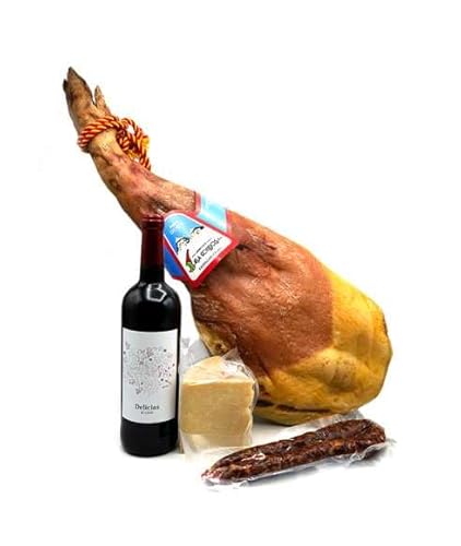 Degusta Teruel. Lote De Navidad Con Paleta, Vino, Queso Y Longaniza. Degusta Teruel. Lote De Navidad Con Paleta, Vino, Queso Y Longaniza.