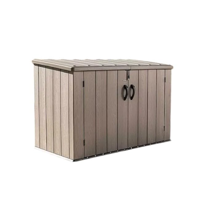 Amazon.com : 75 Cu. Ft. Horizontal Outdoor Storage Shed, Light