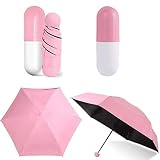 Easy to carry at home Mini Folding Capsule Small Umbrella With Pill Package Box Pocket Parasol Rain