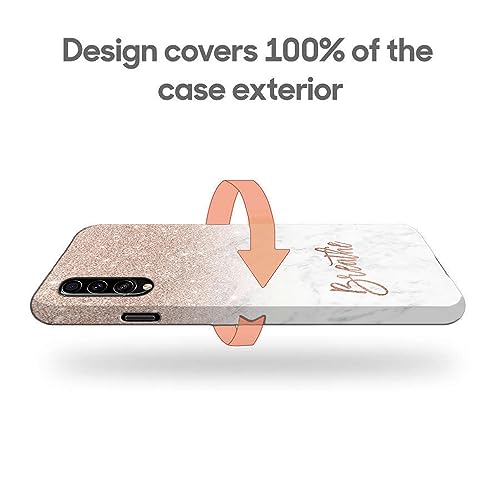 Image of COLORflow Back Cover Compatible with Samsung Galaxy A70 | (Best for Girls) Quotes (Breathe) Marble | Designer Printed Hard CASE Bumper Back Cover