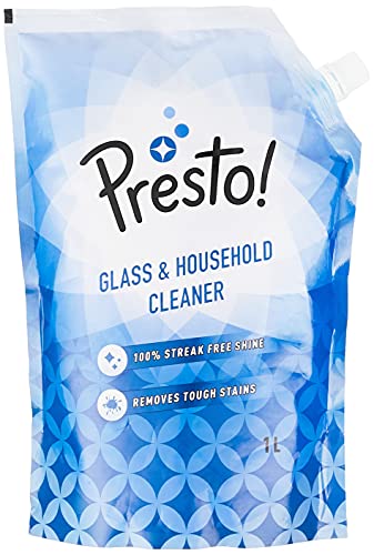 Amazon Brand – Presto! Glass & Household Cleaner Refill Pouch – 1 L
