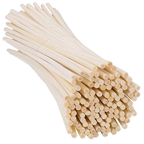H&S 120pcs Reed Diffuser Sticks 4mm Thick Rattan Room Oil Fragrance Diffuser Sticks Replacement 23cm