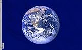 Aimto 3x5 ft Earth Flag - Bright Colors and Anti-Fading Materials - Earth Day Polyester Canvas and Brass Buttonhole