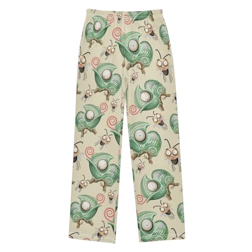 Chameleon Mosquito Boys Long Pants Soft Trousers Elastic Waist Kids Lounge Bottoms with Pockets S-XL - Main Image