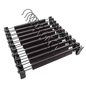 Gurkkst 10 Stück Hosenbügel Buzazz Schwarz