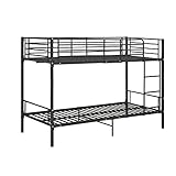 Somnia Descanso Duérmete Online - Litera Reforzada Completa con Barandilla y Escalera Metálica, Modelo Rocky, Estructura Tubular, Práctica y Funcional, 90x190