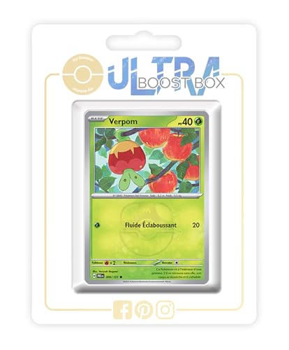 Verpom (Applin) 009/131 Reverse Versión Master Ball - Ultraboost X Écarlate et Violet 8.5 Évolutions Prismatiques - Box de 10 Cartas Pokémon Francés