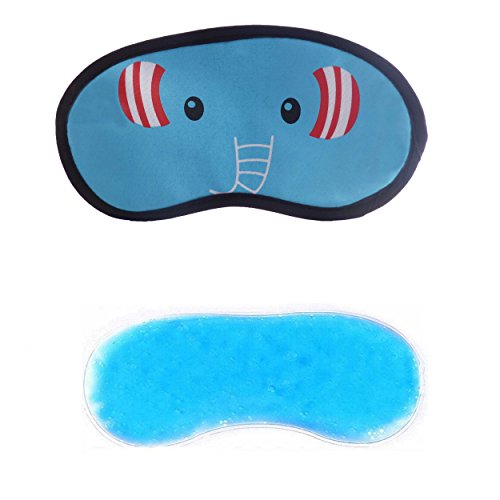 Image of Jenna Elephant Ice Gel Eye Mask For Insomnia, Meditation, Puffy Eye's And Dark Circles