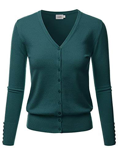 Image of LALABEE Women's V-Neck Long Sleeve Button Down Sweater Cardigan Soft Knit(S-XXL)