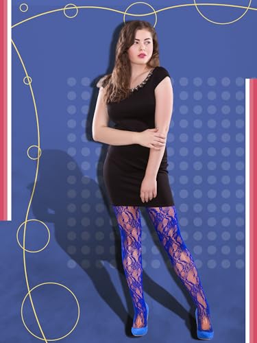 Image of Jadive 6 Pairs Women Plus Size Suspender Tights Fishnet Thigh High Stockings Garter Belt Lingerie Pantyhose