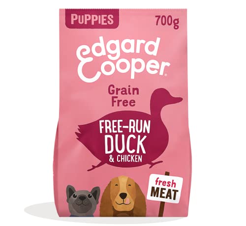 Edgard & Cooper - Alimento seco de Pato y Pollo con plátano y Guisantes para Cachorros