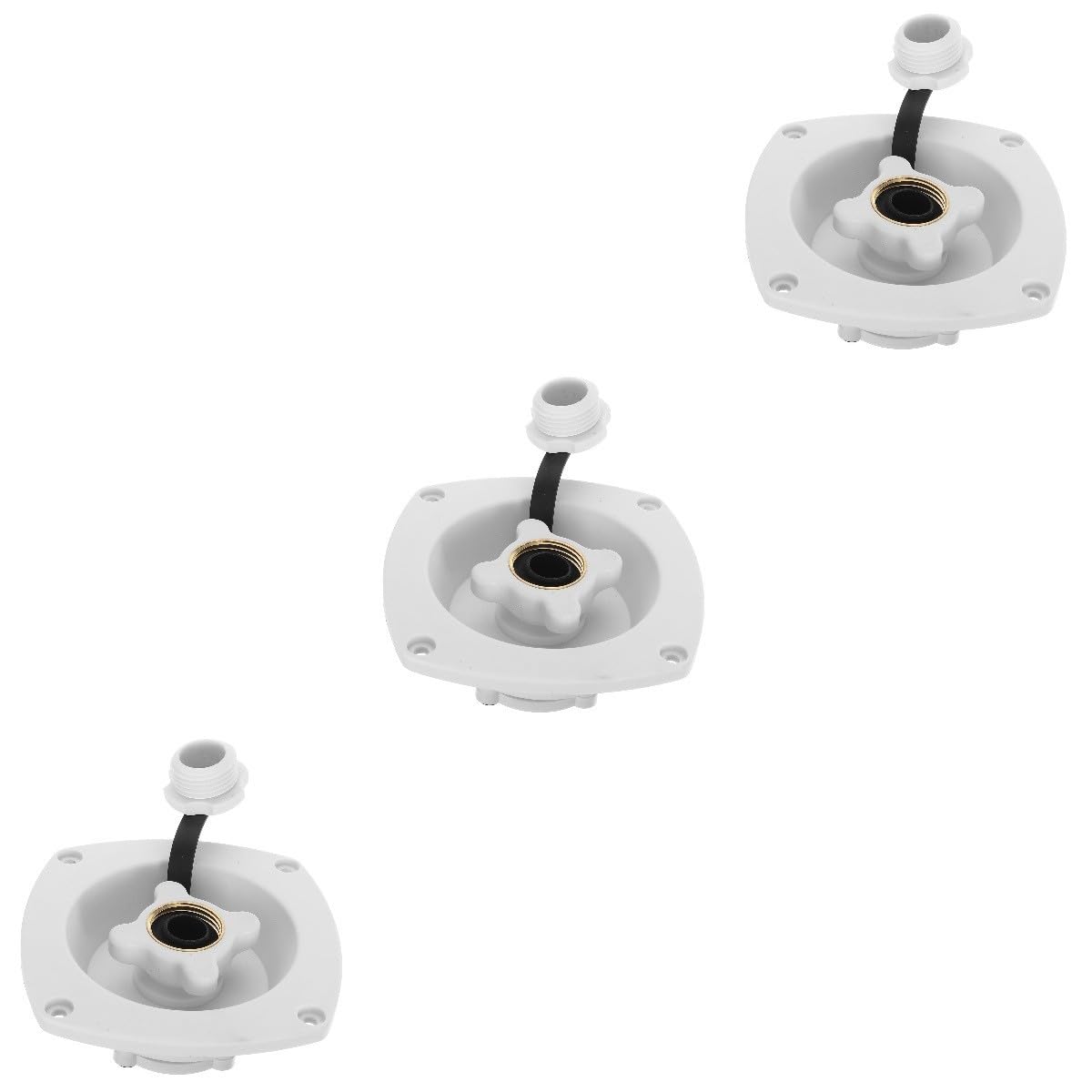 Gatuida 3piezas Tapón De Llenado De Agua Para Rv Accesorio De Entrada De Agua Instalación Fácil y Compatible Autocaravanas y
